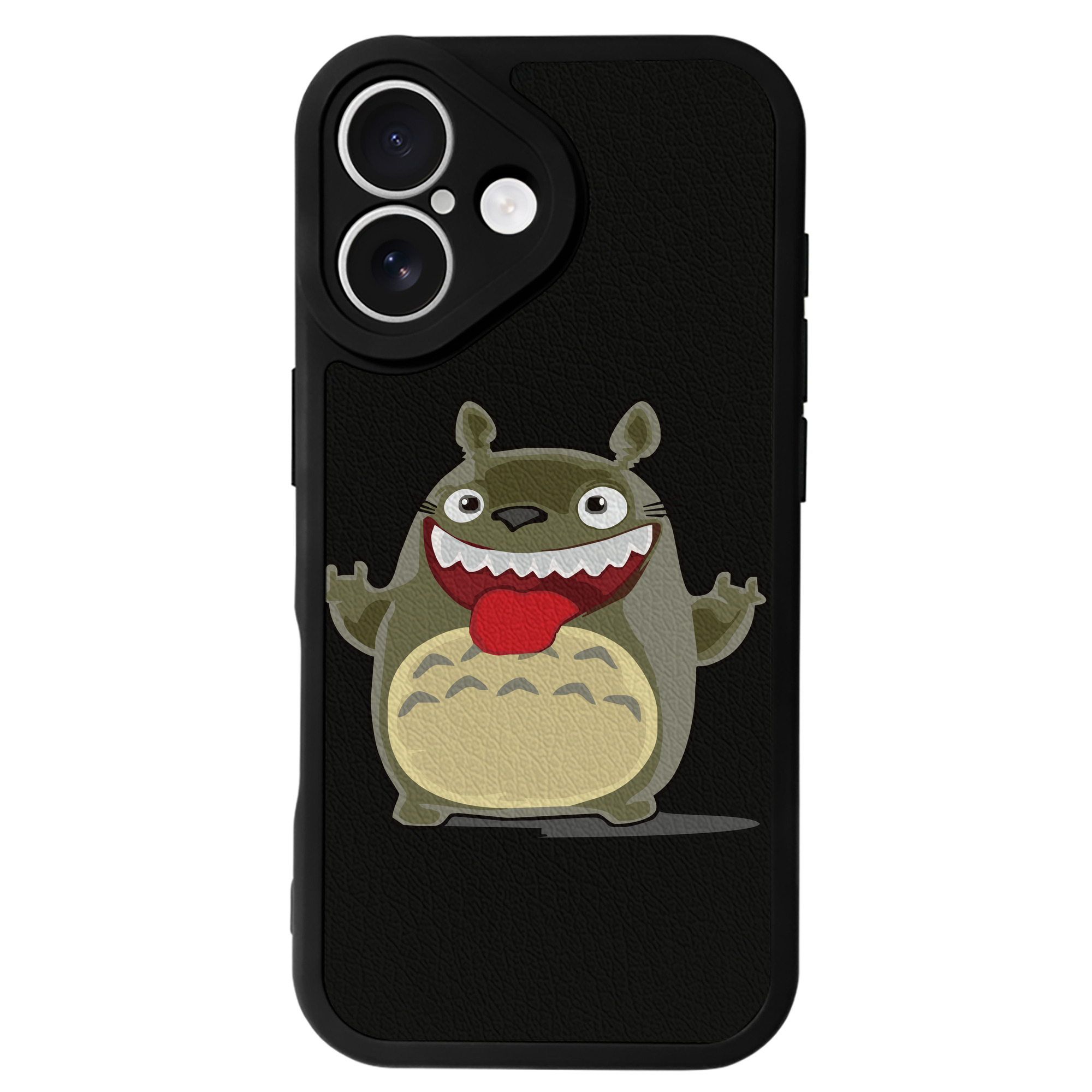 （画像用） となりのトトロ 草壁メイ 草壁サツキ My Neighbor Totoro Satsuki Kusakabe Mei Kusakabe 【iPhone 16シリーズ対応】シリコンスマホケース（レザー調） 材質：シリコン